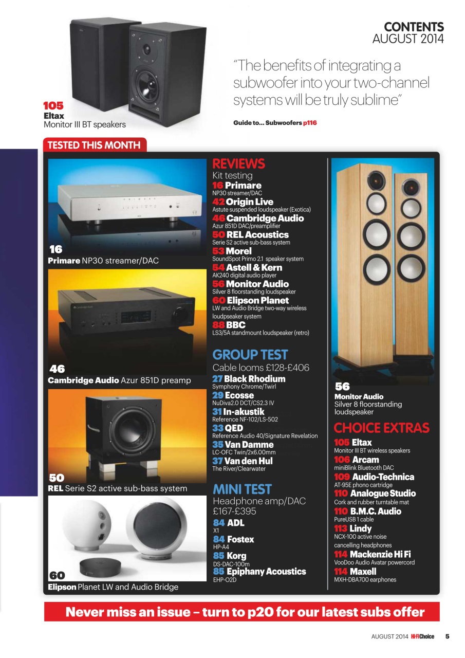 Hi-Fi Choice Preview Pages