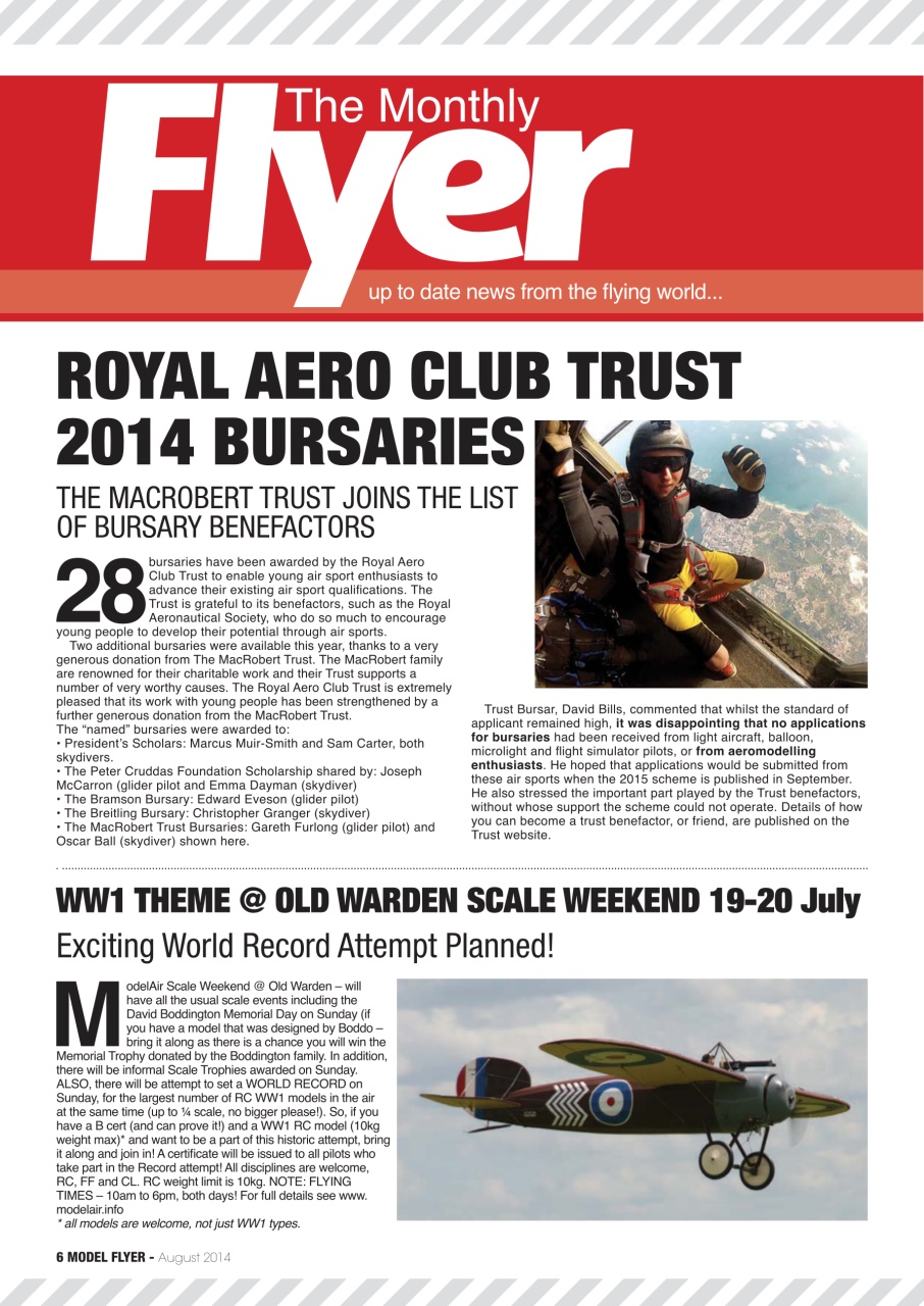 Radio Control Model Flyer Preview Pages