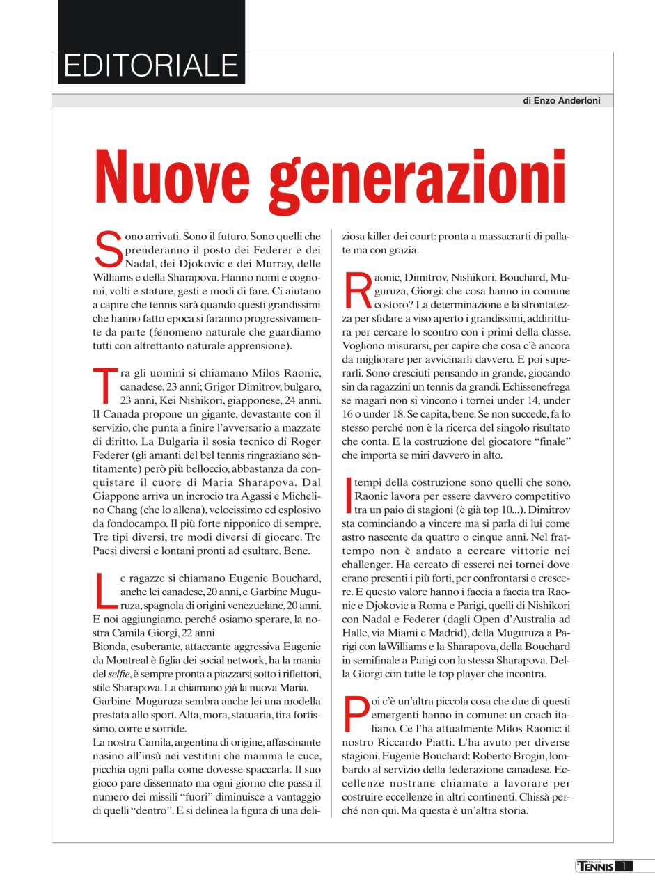 Il Tennis Italiano Preview Pages