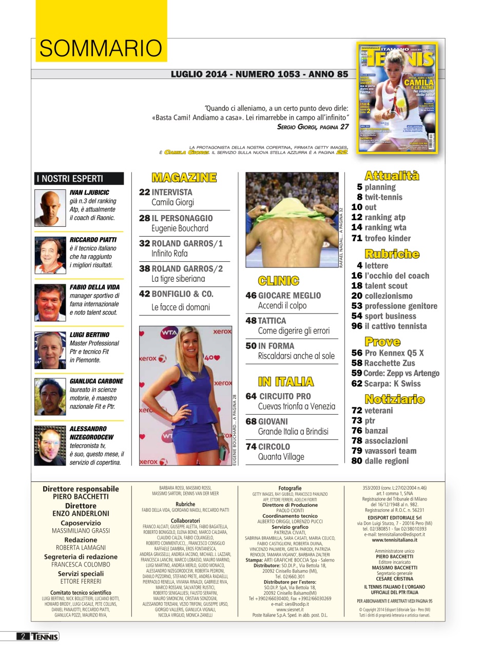 Il Tennis Italiano Preview Pages