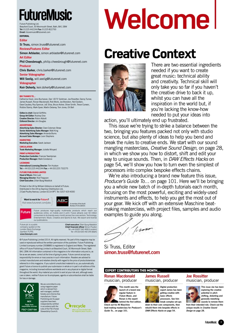 Future Music Preview Pages