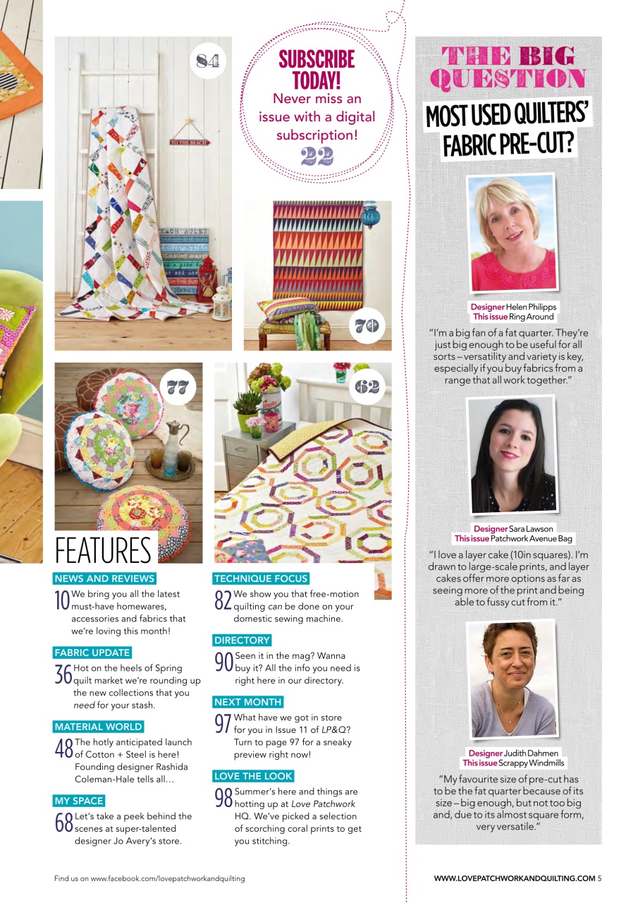 Love Patchwork & Quilting Preview Pages