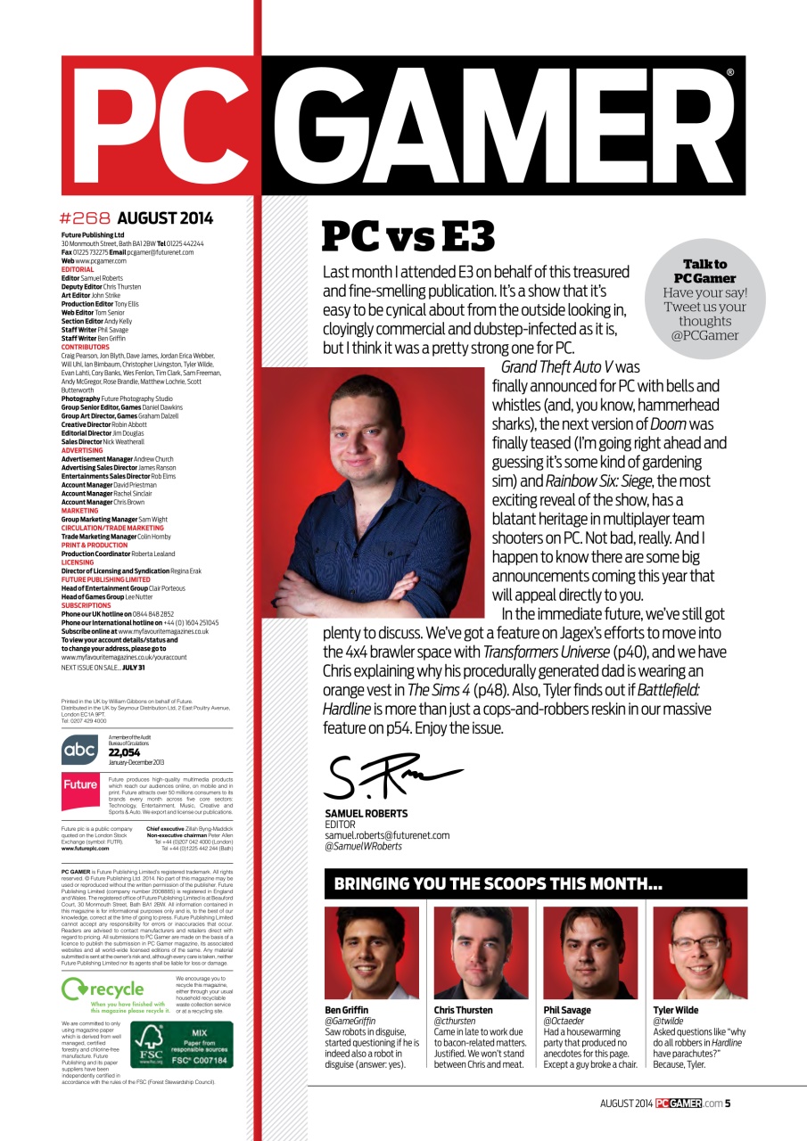 PC Gamer (UK Edition) Preview Pages