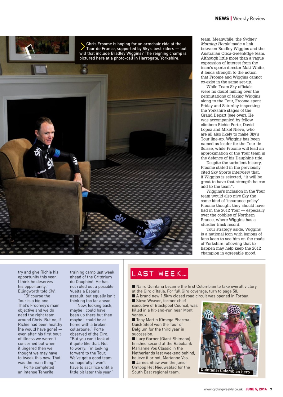 Cycling Weekly Preview Pages