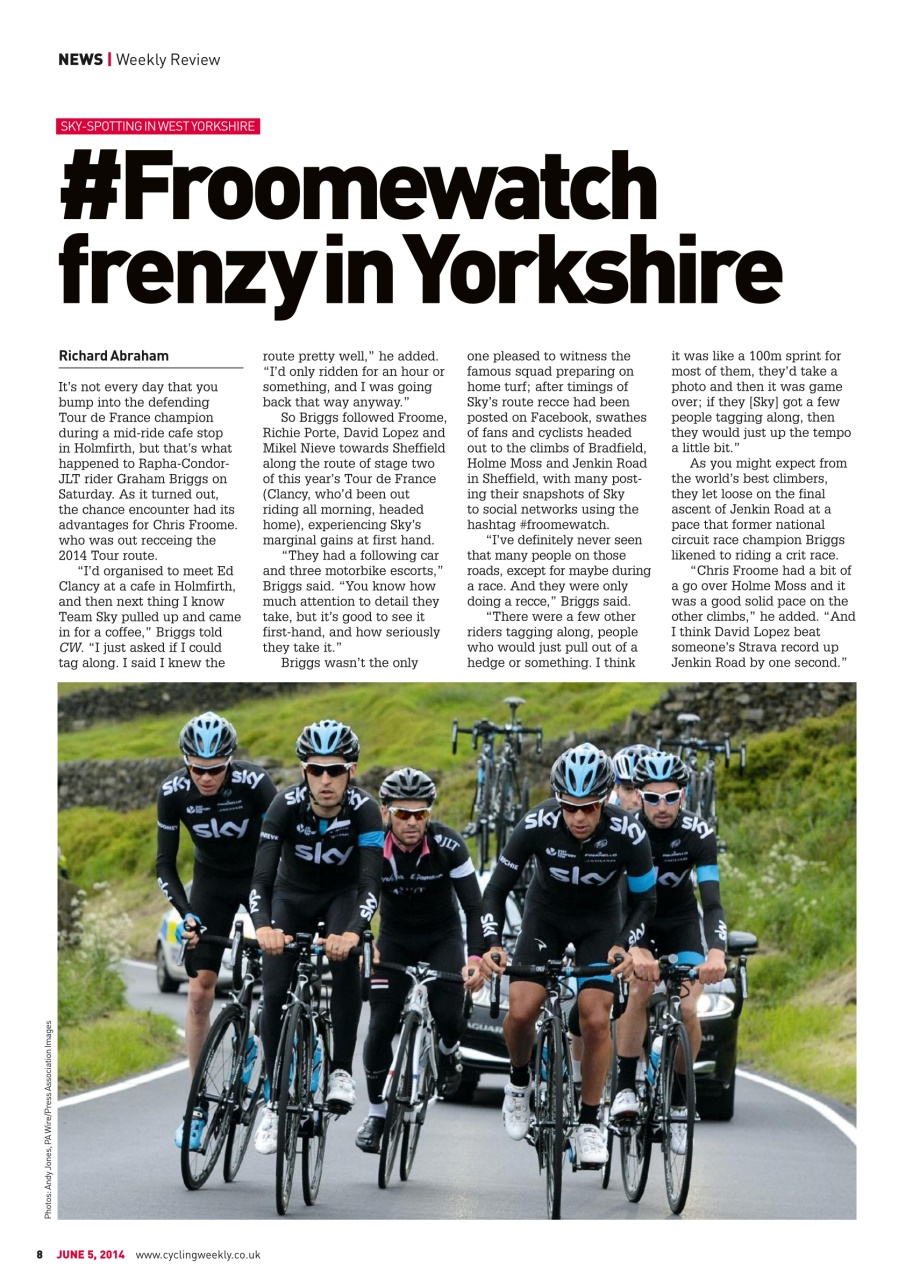 Cycling Weekly Preview Pages