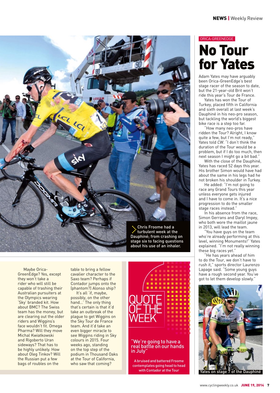 Cycling Weekly Preview Pages