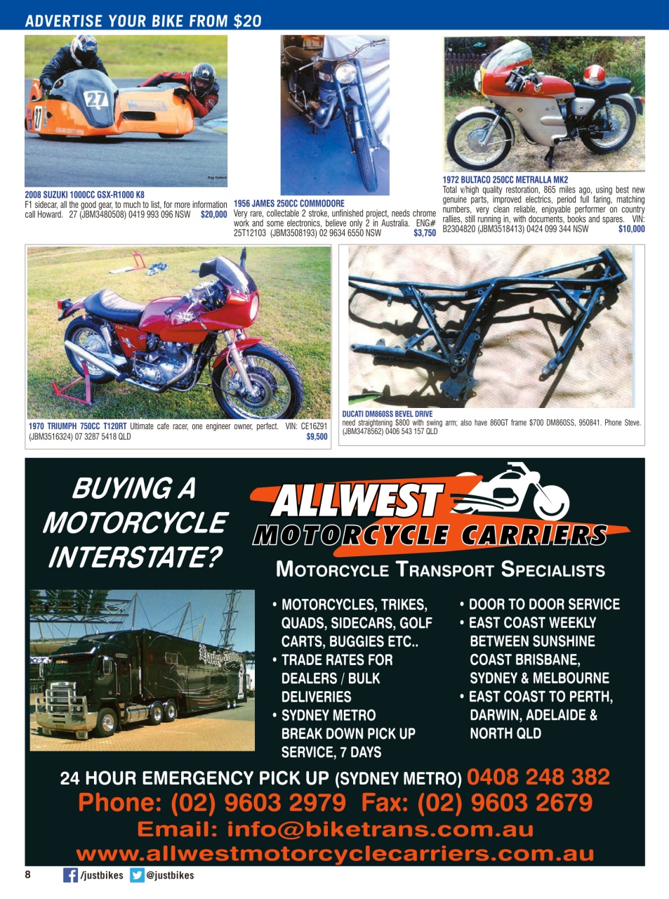 JUST BIKES Preview Pages
