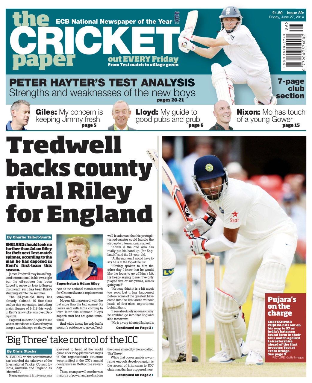 The Cricket Paper Preview Pages