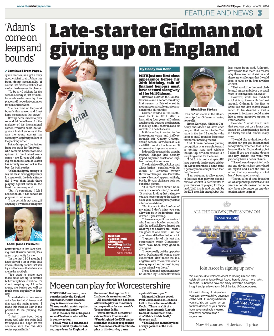 The Cricket Paper Preview Pages