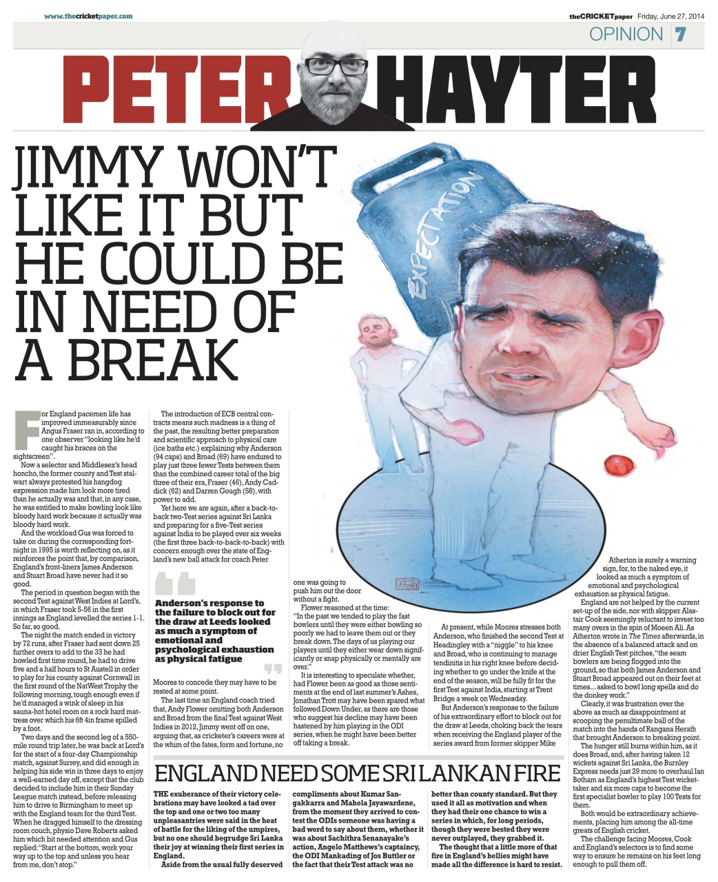 The Cricket Paper Preview Pages