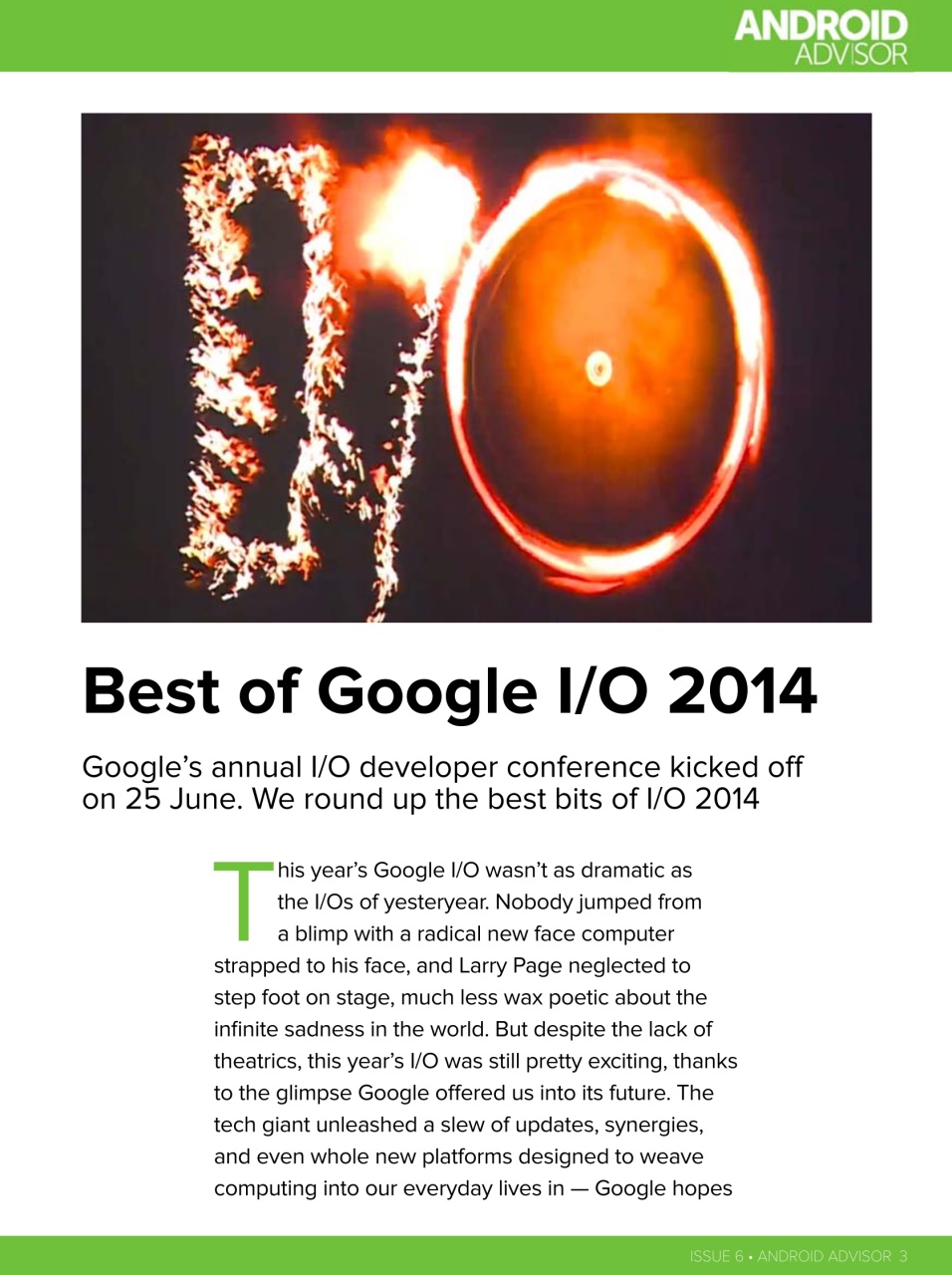 Android Advisor Preview Pages