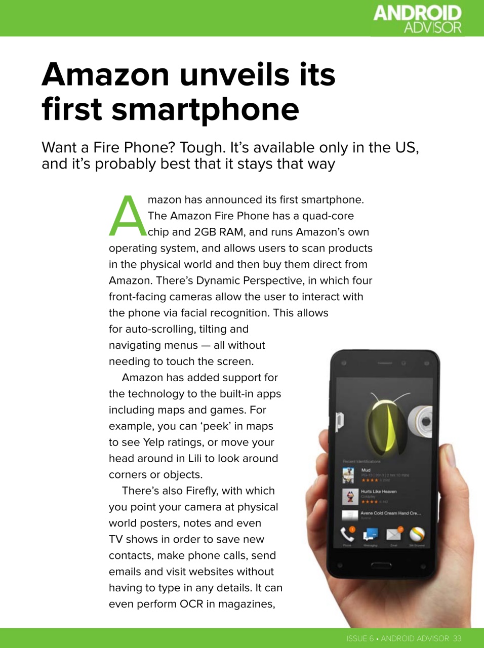 Android Advisor Preview Pages