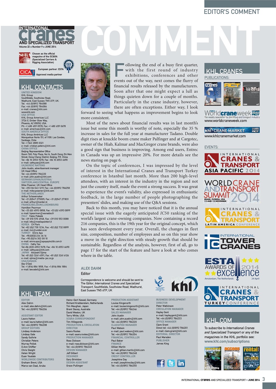 Int. Cranes and Specialized Transp Preview Pages