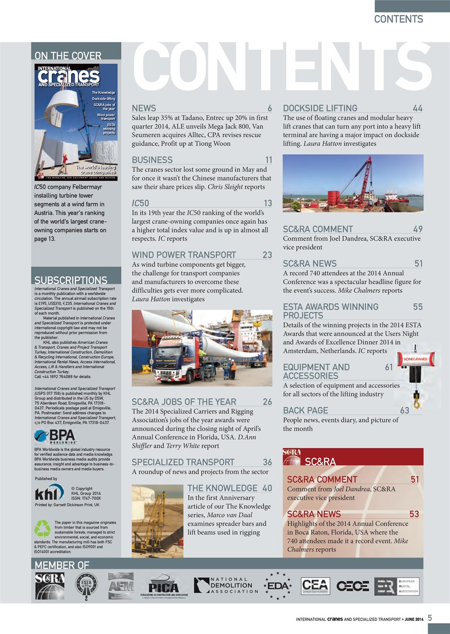 Int. Cranes and Specialized Transp Preview Pages