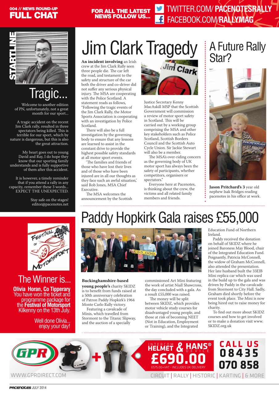 Pacenotes Rally magazine Preview Pages