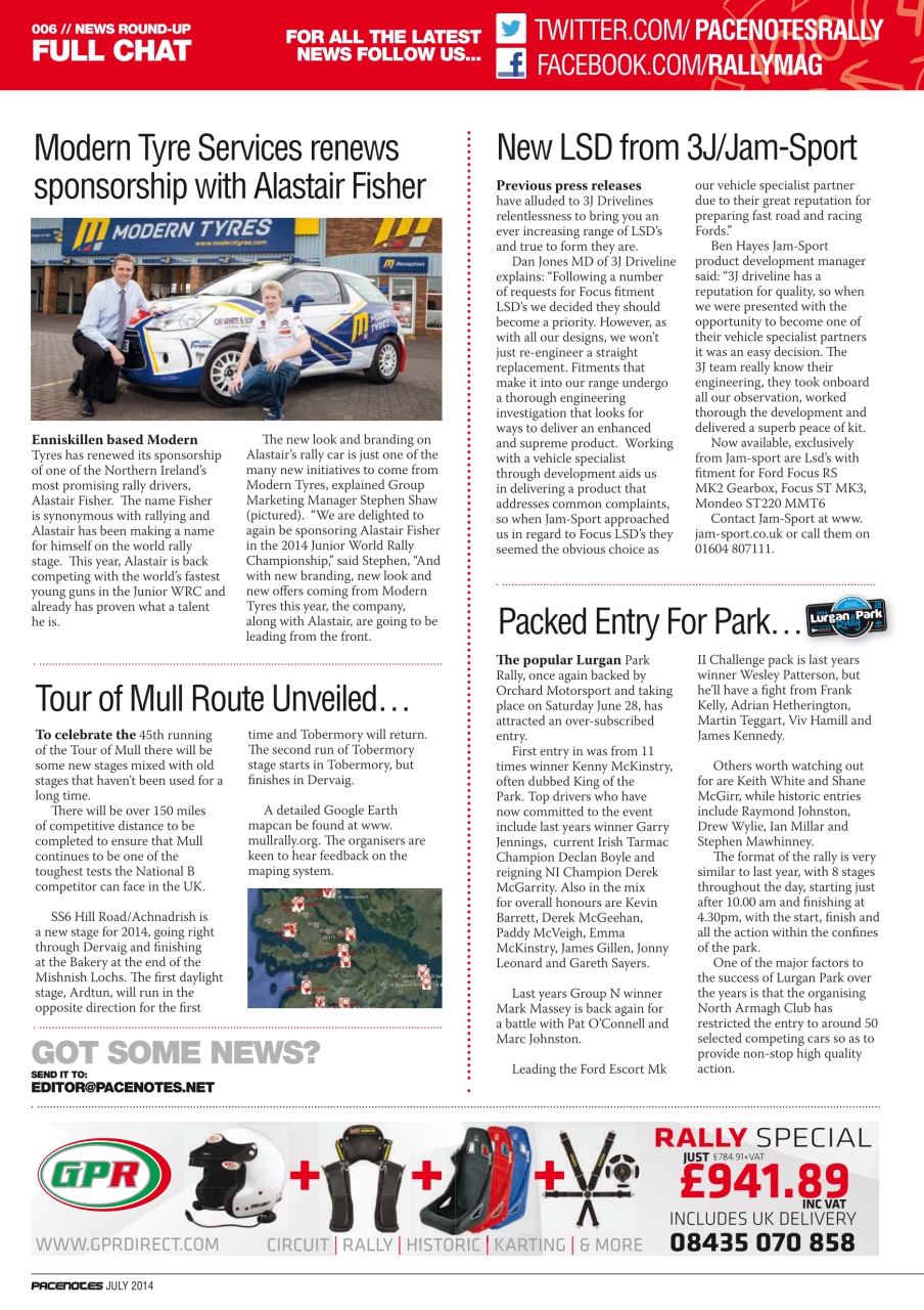 Pacenotes Rally magazine Preview Pages