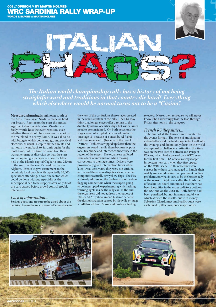 Pacenotes Rally magazine Preview Pages