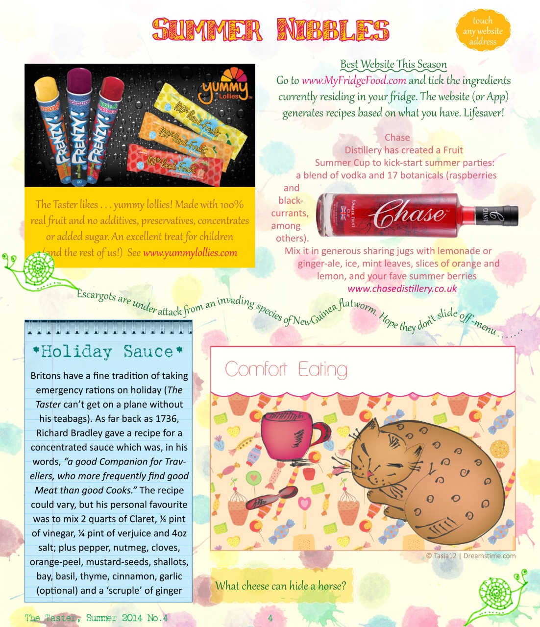 The Taster Magazine Preview Pages