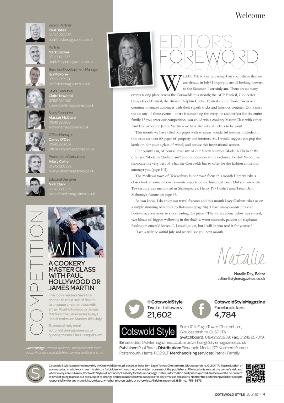 Cotswold Style Preview Pages