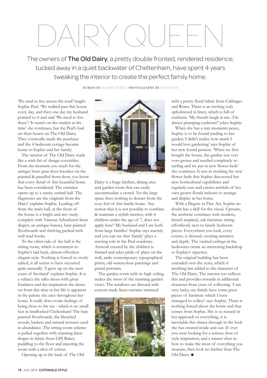 Cotswold Style Preview Pages
