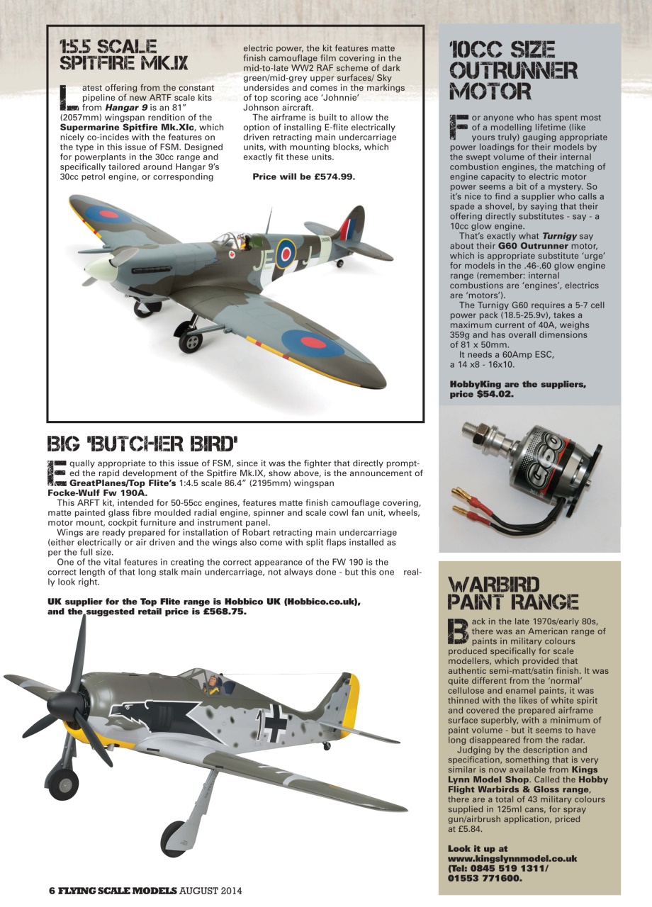 Flying Scale Models Preview Pages