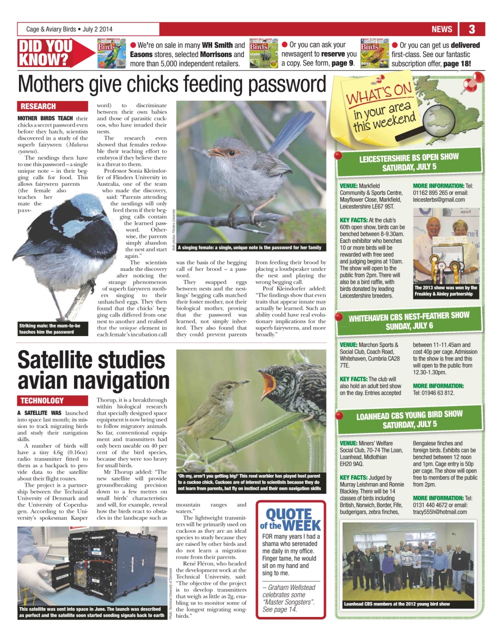 Cage & Aviary Birds Preview Pages