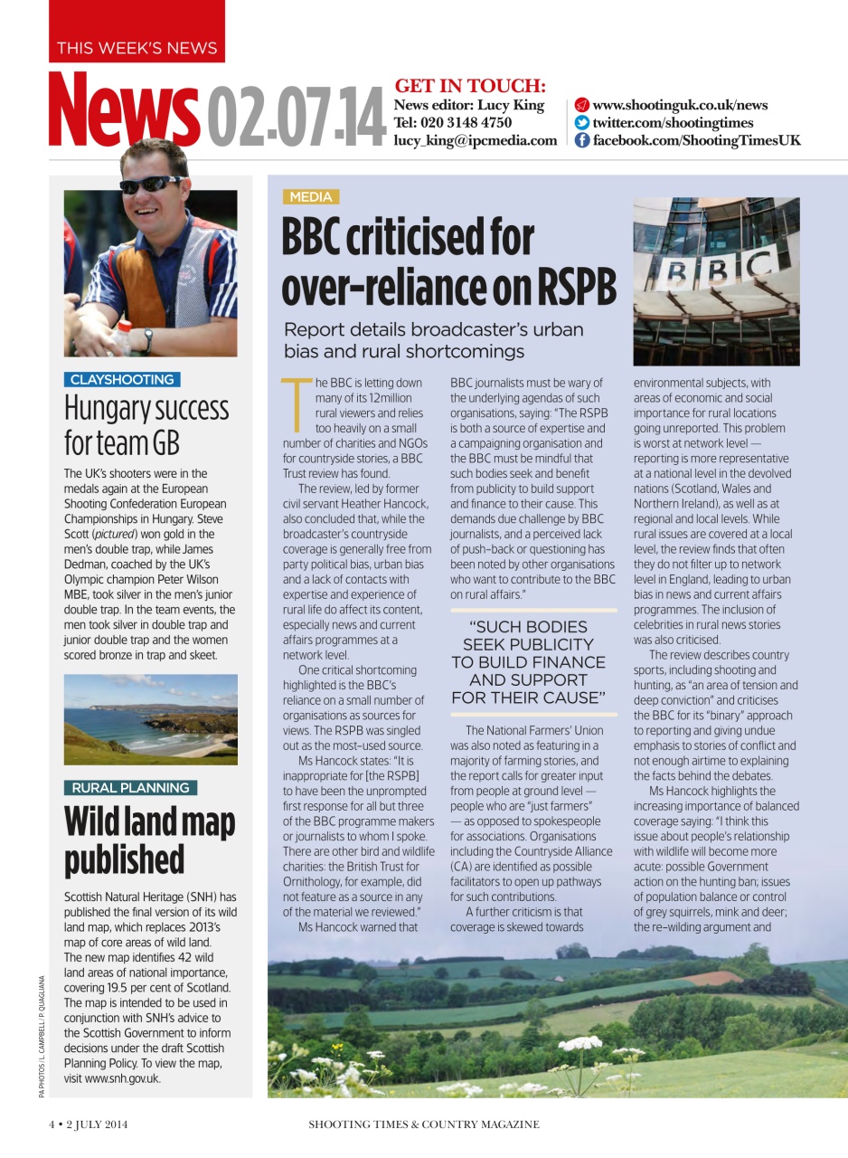 Shooting Times & Country Preview Pages