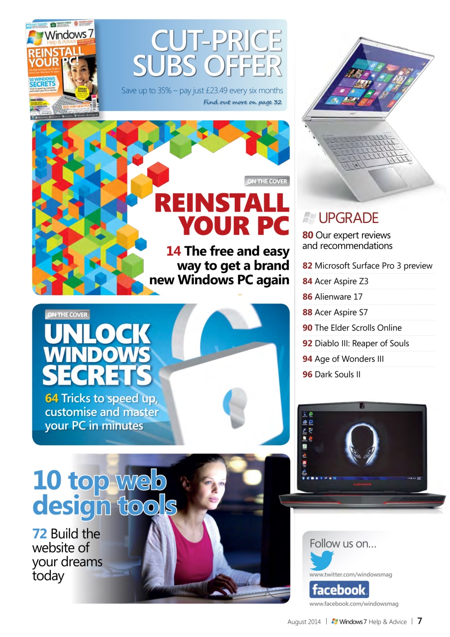 Windows Help & Advice Preview Pages