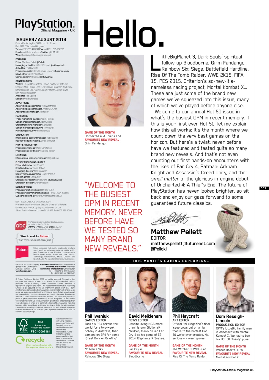 PLAY Magazine Preview Pages