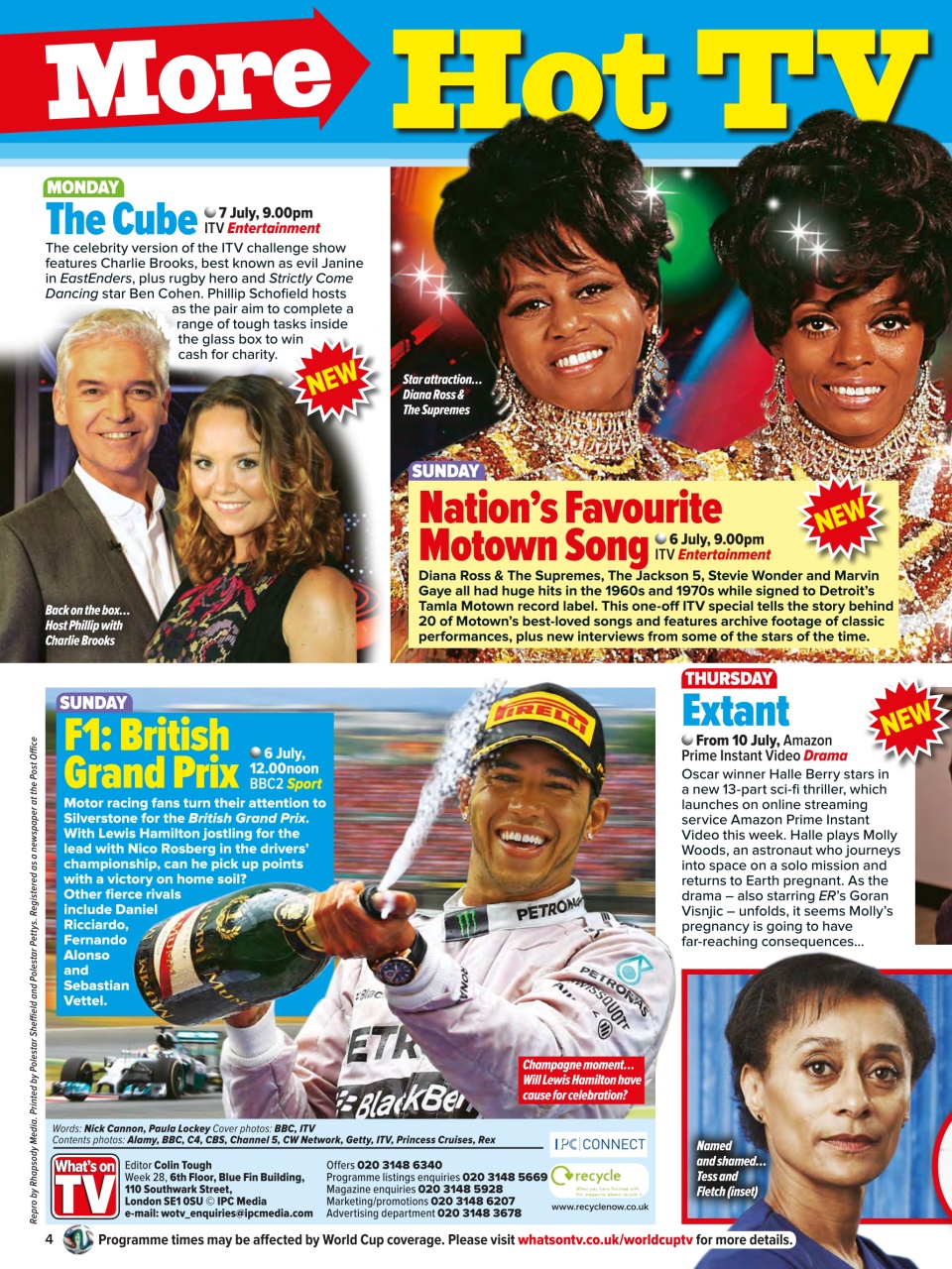 What's on TV Preview Pages