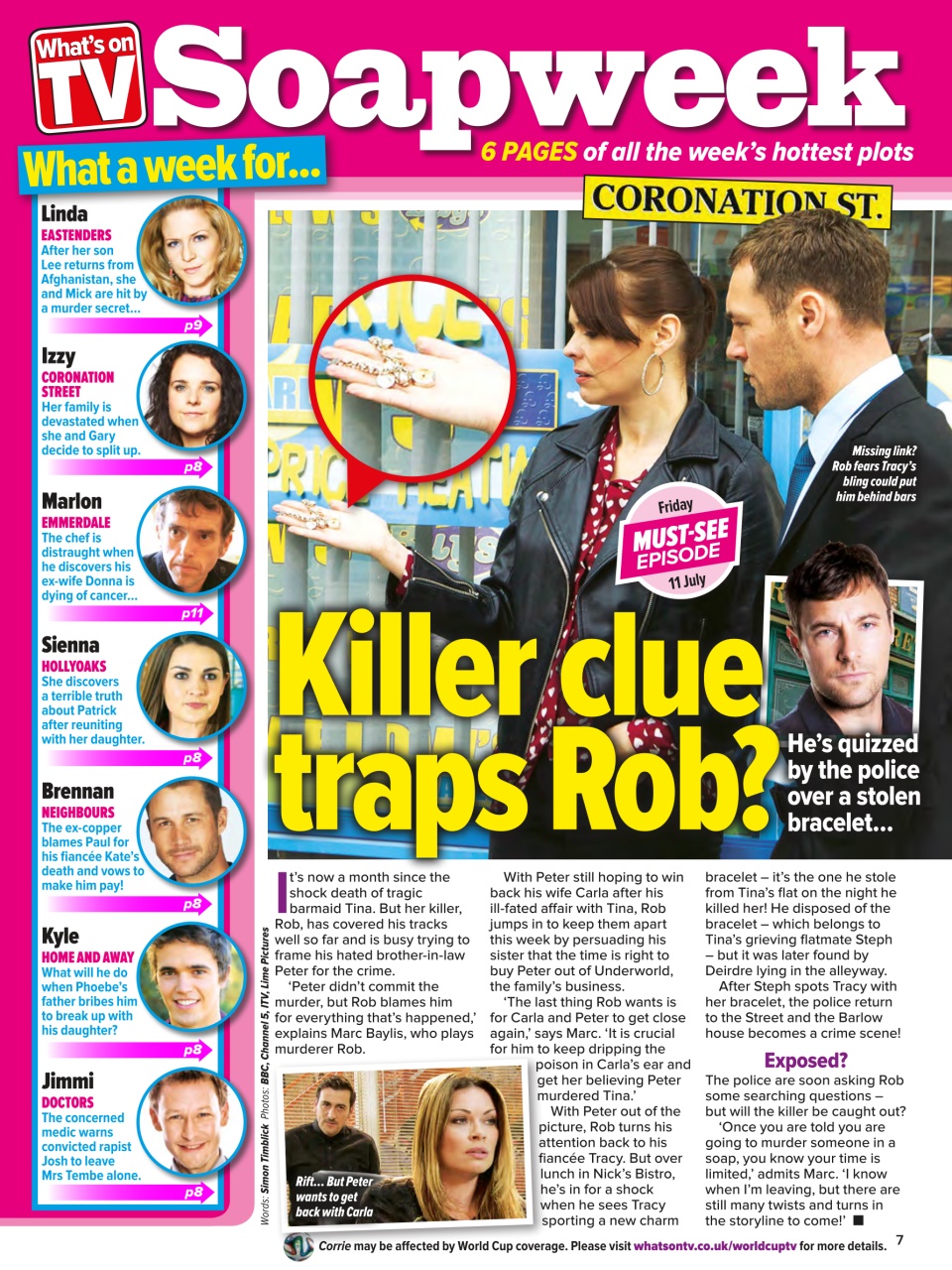 What's on TV Preview Pages