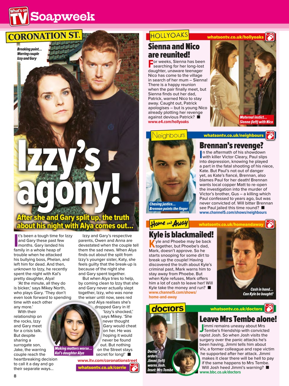 What's on TV Preview Pages