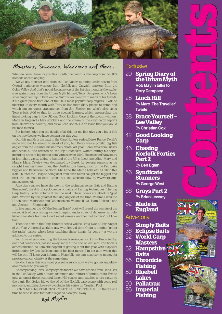 Big Carp Magazine Preview Pages