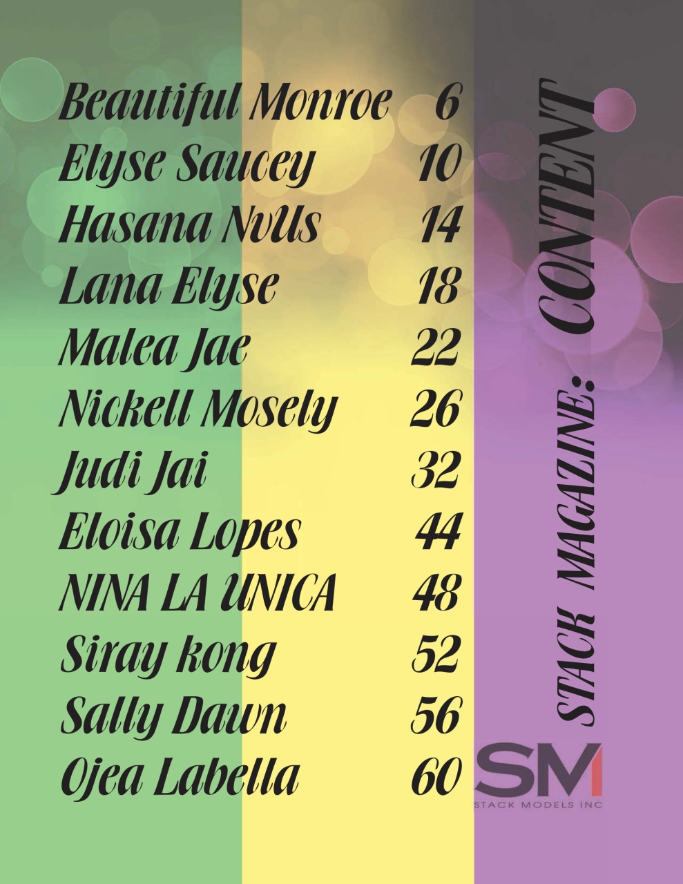 Stack Models Magazine Preview Pages