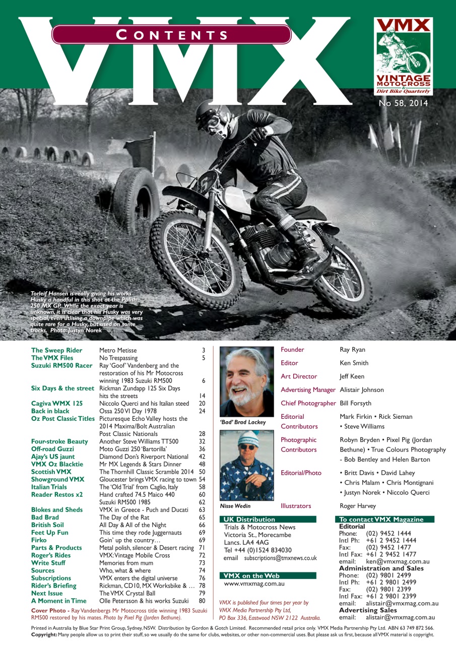 VMX Magazine Preview Pages
