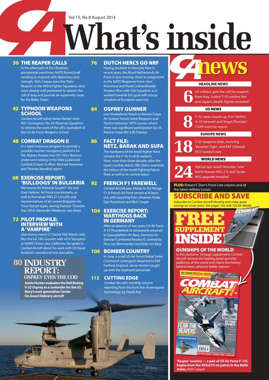 Combat Aircraft Journal Preview Pages