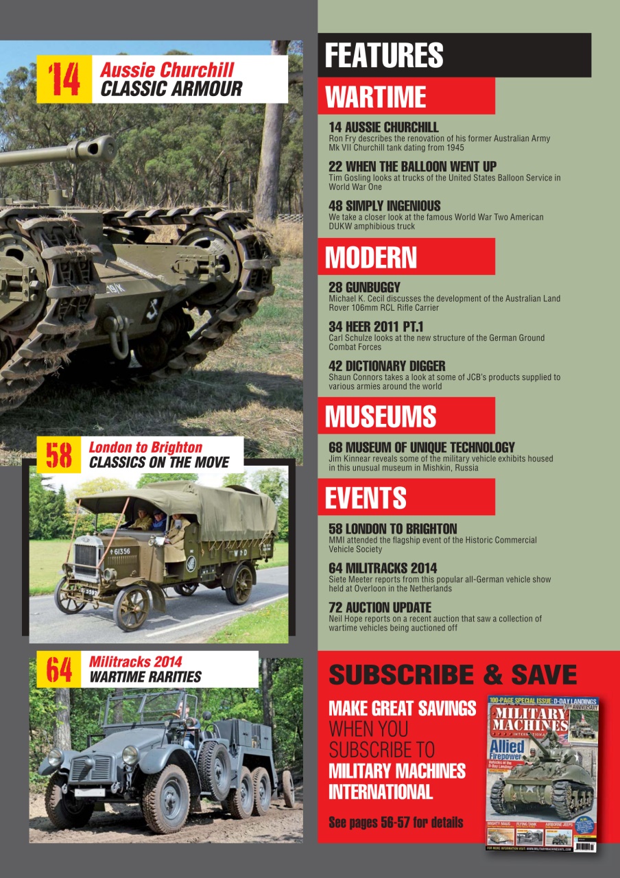 Military Machines International Preview Pages