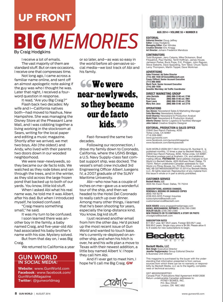 Gun World Preview Pages