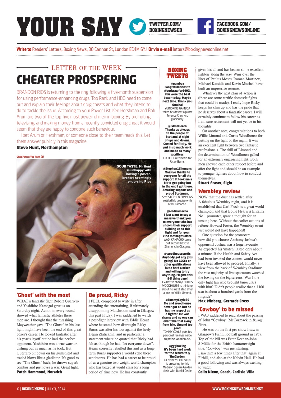 Boxing News Preview Pages
