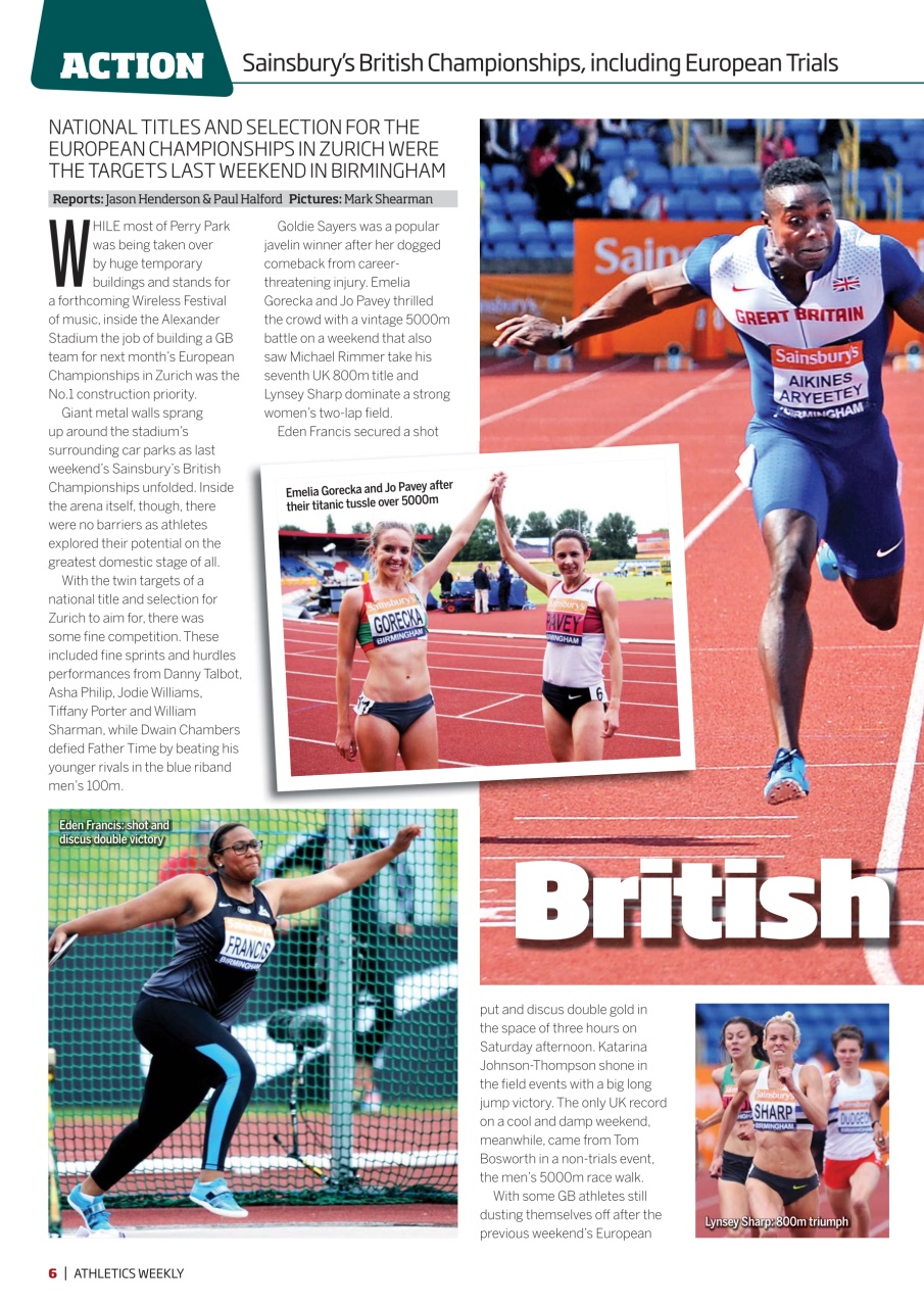 AW – Athletics Weekly Magazine Preview Pages