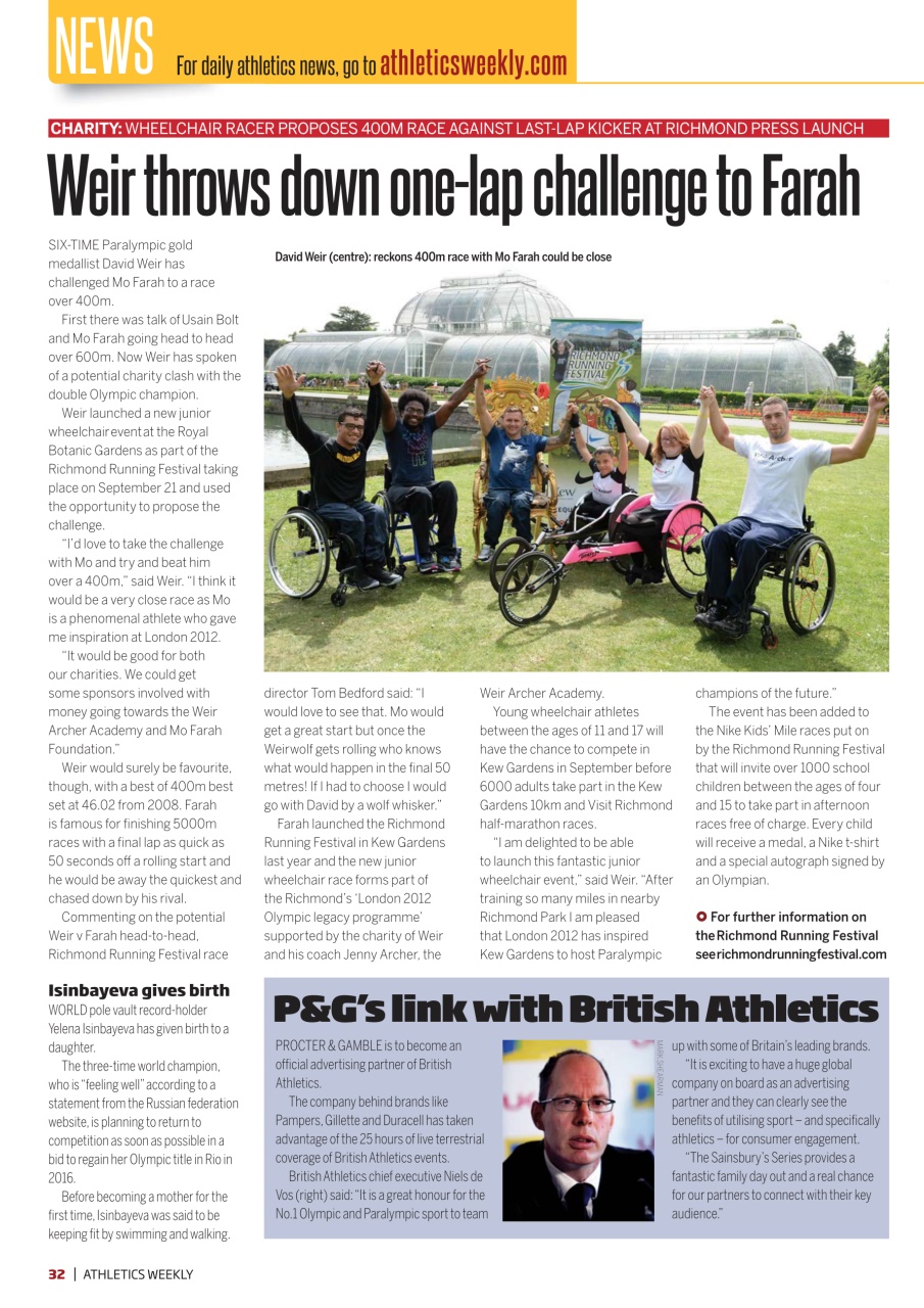 AW – Athletics Weekly Magazine Preview Pages