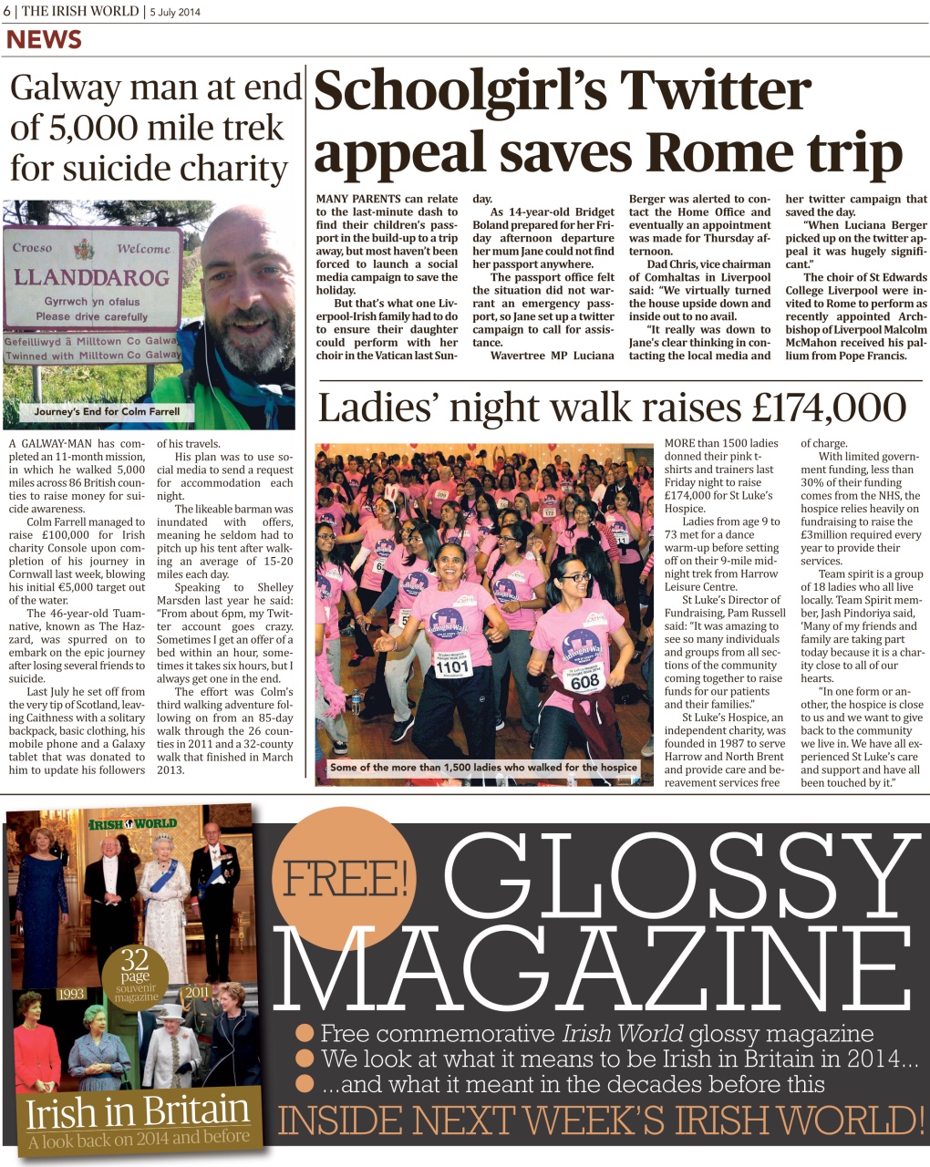 Irish World Preview Pages