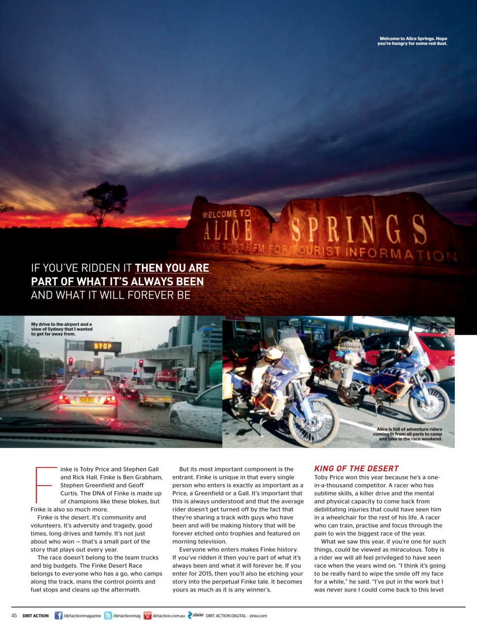 Dirt Action Preview Pages