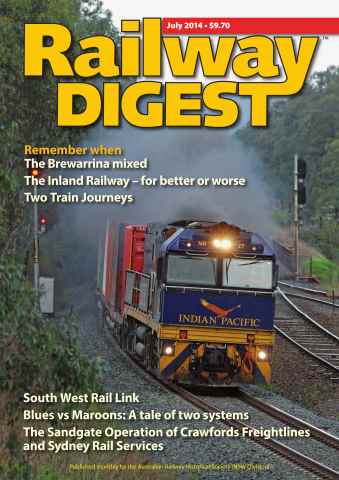 Railway Digest issue Railway Digest July 2014