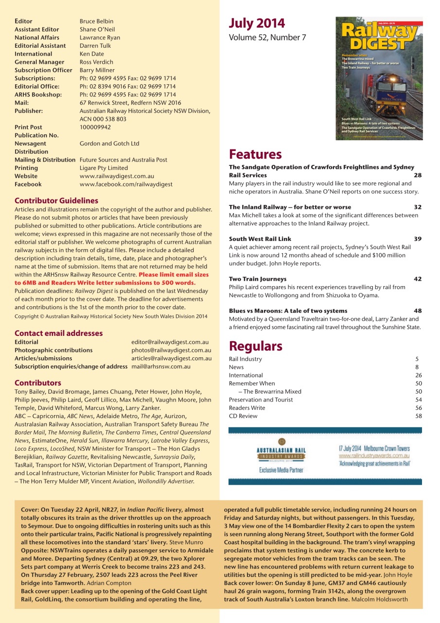 Railway Digest Preview Pages