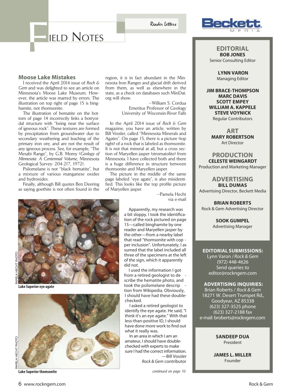 Rock&Gem Magazine Preview Pages