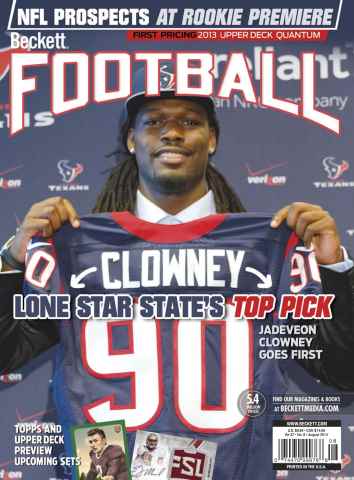 Beckett Football Magazine issue August 2014