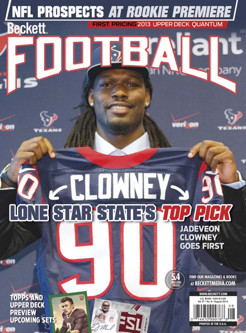 Beckett Football Magazine Preview Pages