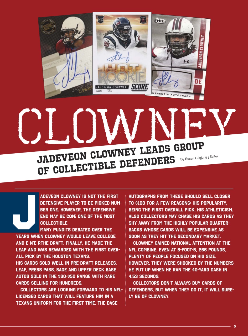 Beckett Football Magazine Preview Pages