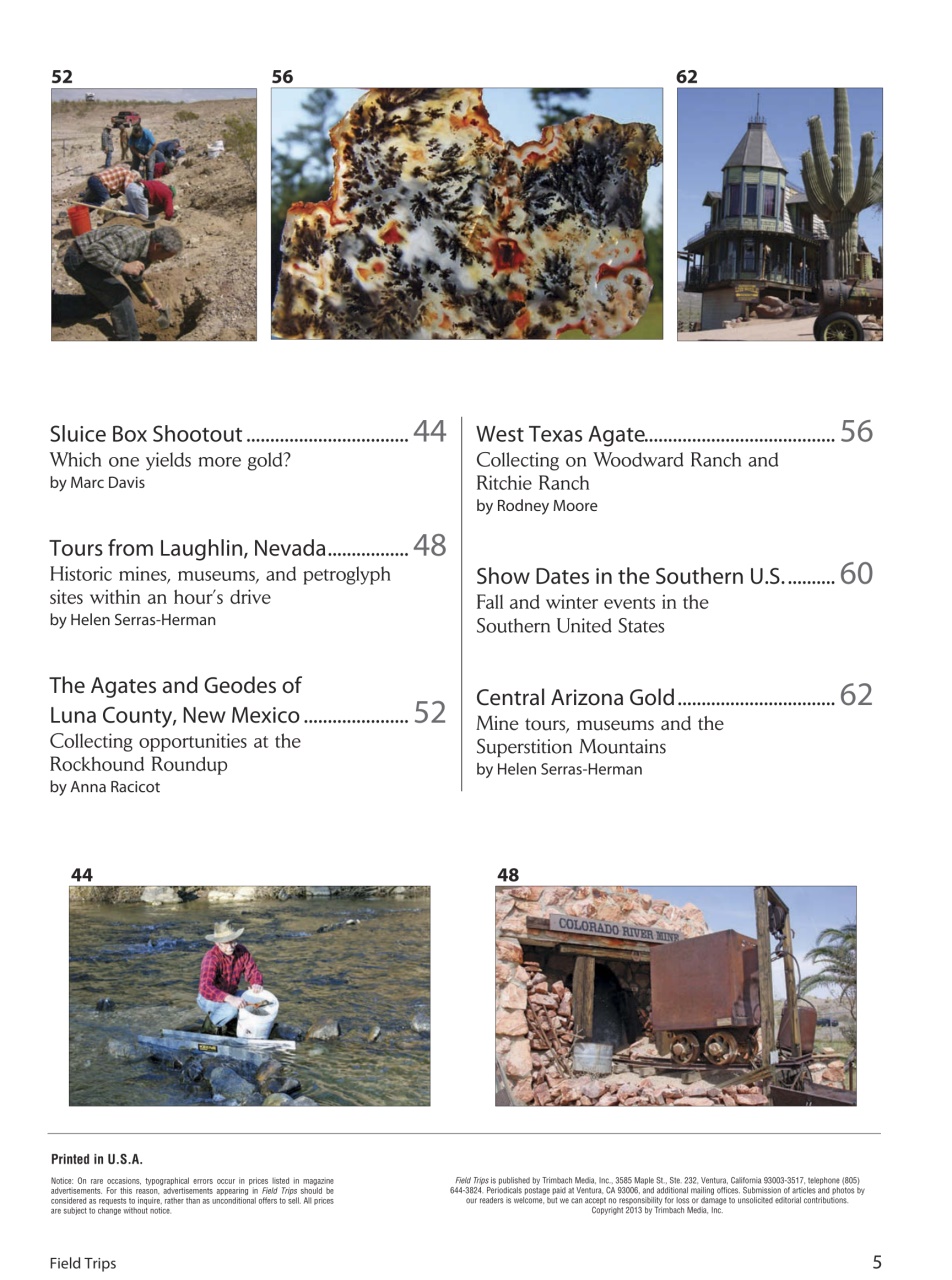 Rock&Gem Magazine Preview Pages